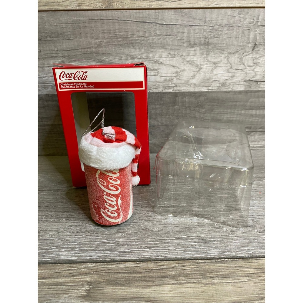 Coca-Cola Christmas Ornament Kurt S Adler Red One Size Excellent Soda Can Hat